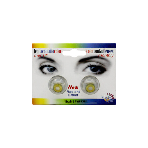 PRETTY MONTHLY CONTACT LENS RADIANT EFFECT LIGHT HAZEL