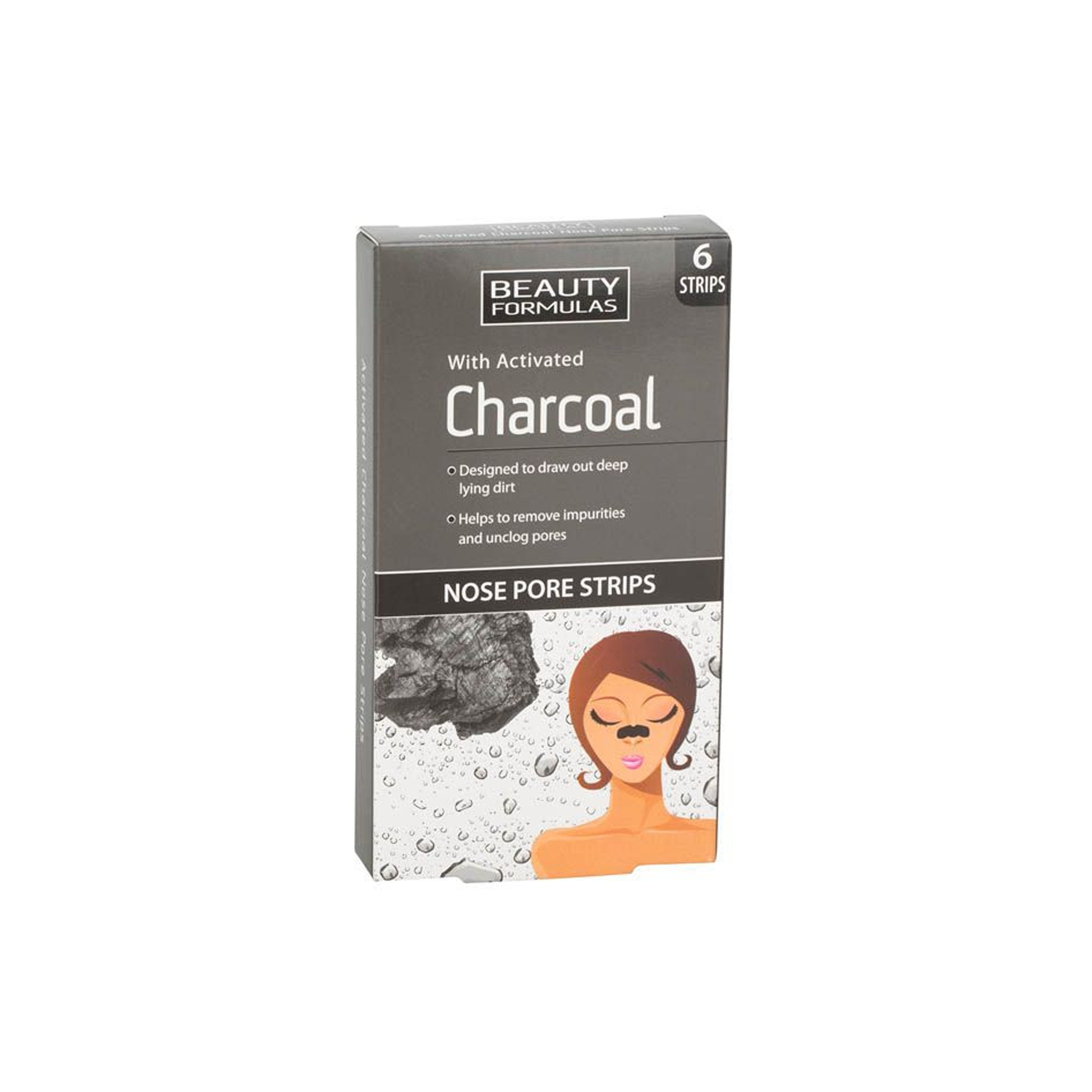 BF CHARCOAL NOSE PORE STRIPS 6S 12645